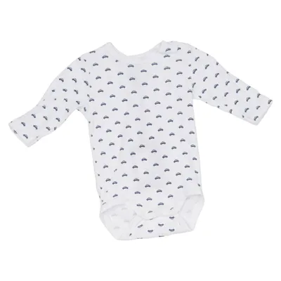 Romper (Wit, Blauw) van Sanetta Katoen