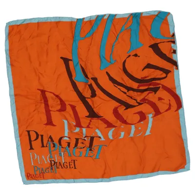 Silketørklæde (Orange, Blå, Brun) fra Piaget Silke