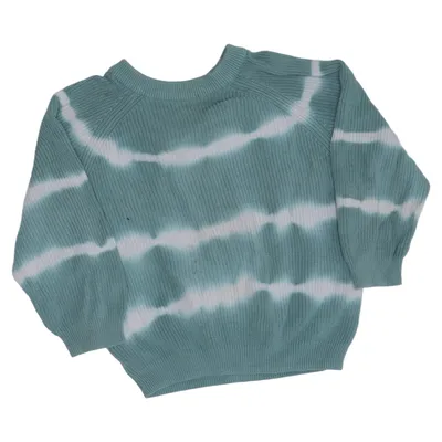 Pull-over (Vert, Blanc) de Zara Coton