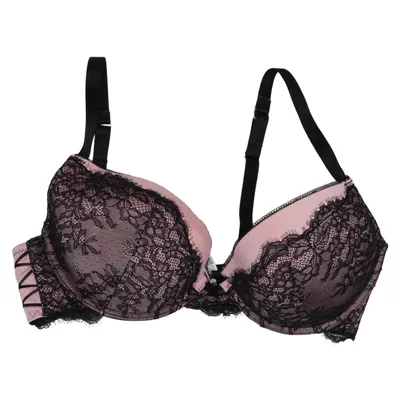 Bra (Black, Pink) from Censored Elastane, Polyamide, Polyester