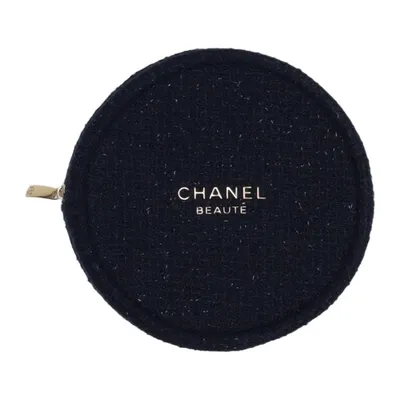 Toilettas (Blauw) van Chanel Beauté Polyester, Wol