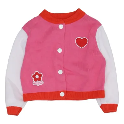 Cardigan (Rose, Blanc, Orange) de Jacadi Coton