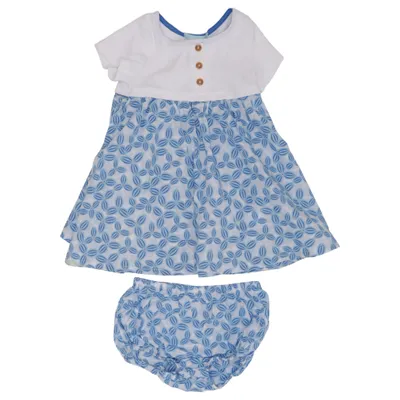 Set (White, Blue) from Okaïdi Cotton, Elastane