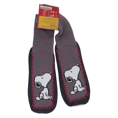 Chaussons (Gris, Rose, Blanc) de Snoopy Coton, Élasthane, Polyamide, Polyester