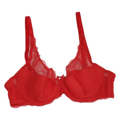 Soutien-gorge (Rouge) de Gorteks Coton, Élasthane, Polyamide, Polyester