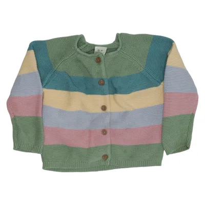 Cardigan (Green, Multicolored) from DM Organic cotton