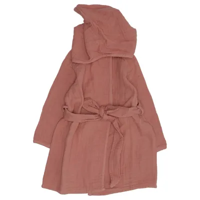 Bademantel (Pink) von Hessnatur Bio-Baumwolle