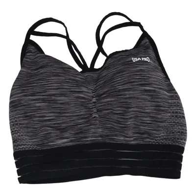 Brassière (Gris, Noir, Argent) de Usa Pro Élasthane, Polyamide, Polyester