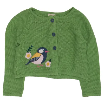 Strickjacke (Grün, Mehrfarbig) von Frugi Bio-Baumwolle