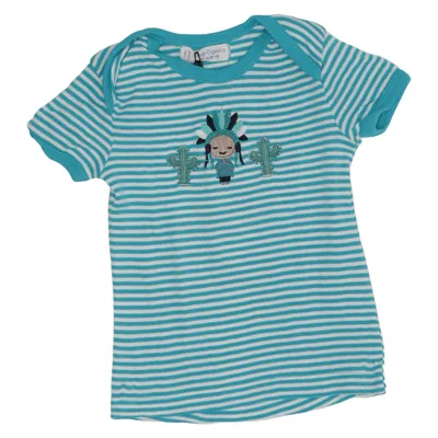 T-shirt (Blauw, Wit) van Sense Organics Organisch katoen