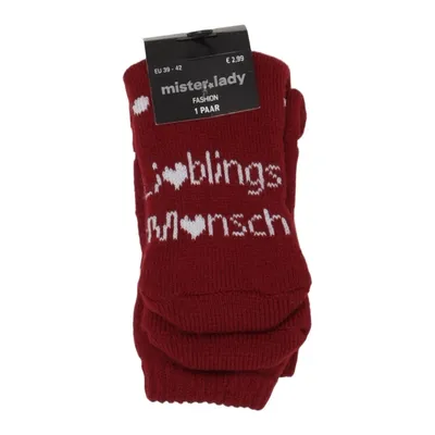 Sockor (Röd, Vit) från Mister Lady Akryl, Elastan, Polyester