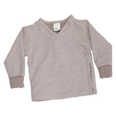 Wickelbluse (Beige, Weiß) von Alana Elasthan, Bio-Baumwolle