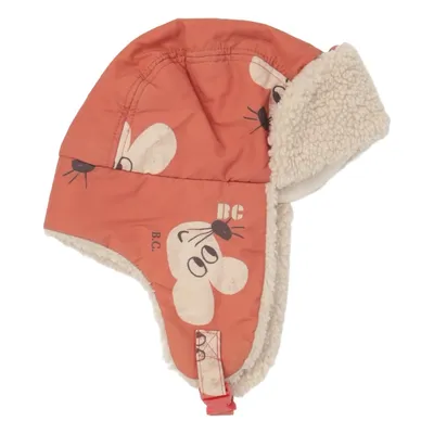 Trapper hat (Beige, Red) from Bobo Choses Polyamide, Polyester