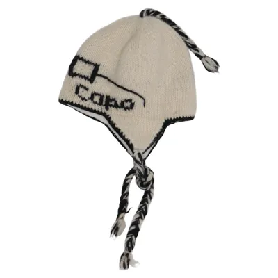 Chapeau de trappeur (Blanc, Noir) de Capo Polyester, Laine