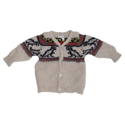 Cardigan (Beige, Flerfarvet) fra Bonpoint Uld