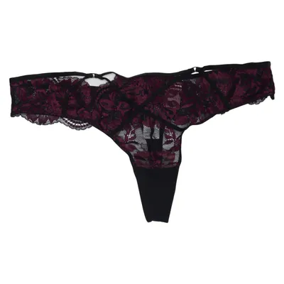 String (Schwarz, Lila) von Hunkemöller Baumwolle, Elasthan, Polyamid, Polyester