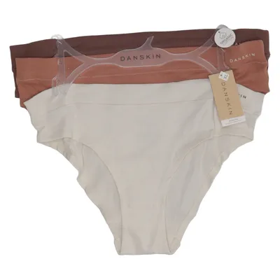 Panties (White, Brown, Orange) from Danskin Elastane, Organic cotton
