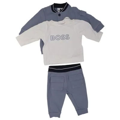 Ensemble (Bleu, Blanc) de Boss Coton, Élasthane