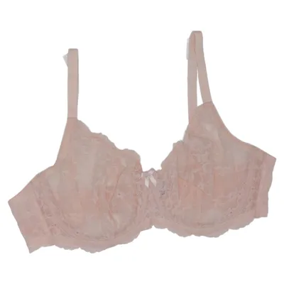 Bra (Pink) from Ivory Rose Elastane, Polyamide, Polyester