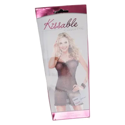Déshabillé (Noir) de Coquette Élasthane, Polyamide