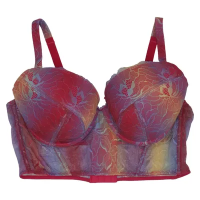 Bustier (Pink, Multicolored) from Bodyflirt Elastane, Polyamide