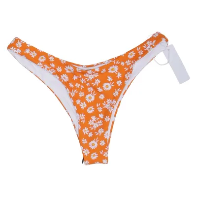Bikini bottom (Orange, White) from Bright Swimwear Elastane, Polyamide