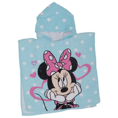 Cape de bain (Bleu, Multicolore) de Disney Minnie Mouse Coton