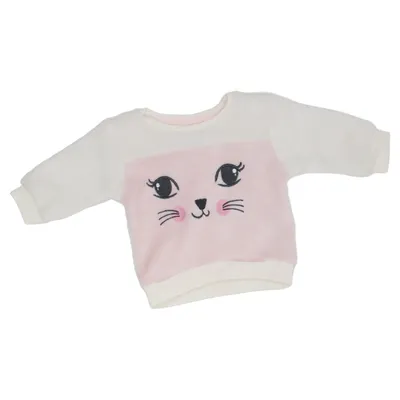 Sweatshirt (White, Pink) from Ergee Polyester