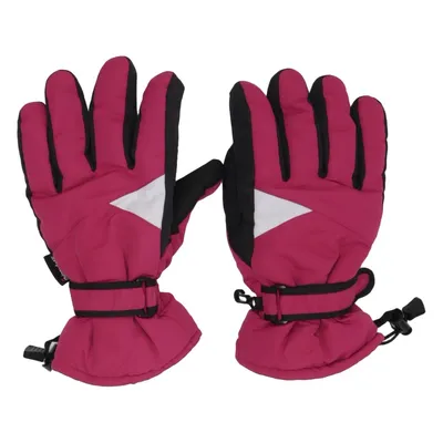 Gloves (Pink, Black) from Thinsulate Polyester, Polyurethane
