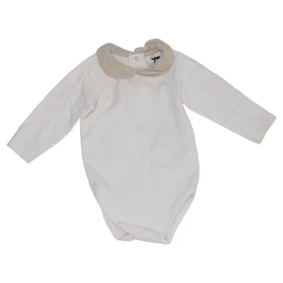 Body (White, Beige) from Laranjinha Cotton, Elastane
