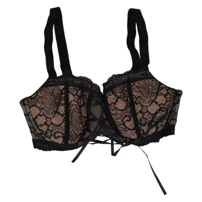 Bustier (Noir, Beige) de Gorteks Coton, Élasthane, Polyamide, Polyester