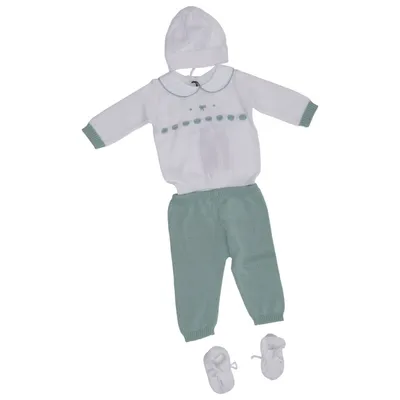 Set (Wit, Groen) van Baby Baby Katoen