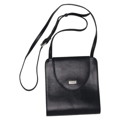 Shoulder-bag (Black) from Disser Leather