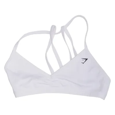 Sport-BH (Vit) från Gymshark Elastan, Återvunnen polyester