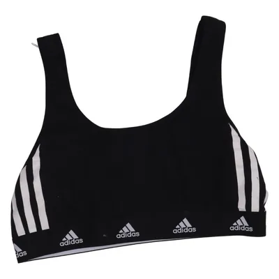 Sports bra (Black, White) from Adidas Cotton, Elastane