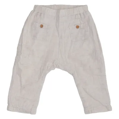 Pants (Beige) from Zara Mini Cotton, Linen