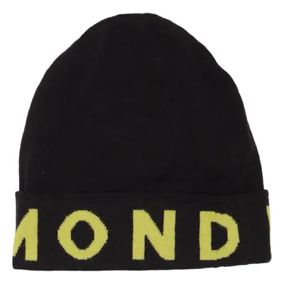Beanie-Mütze (Schwarz, Gelb) von John Richmond Acryl, Wolle