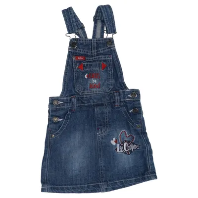 Dungaree dress (Blue) from Lee Cooper Cotton