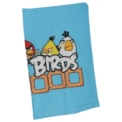 Taie d'oreiller (Bleu, Multicolore) de Angry Birds Coton