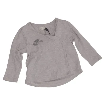 Blouse portefeuille (Gris) de Newbie by KappAhl Coton biologique
