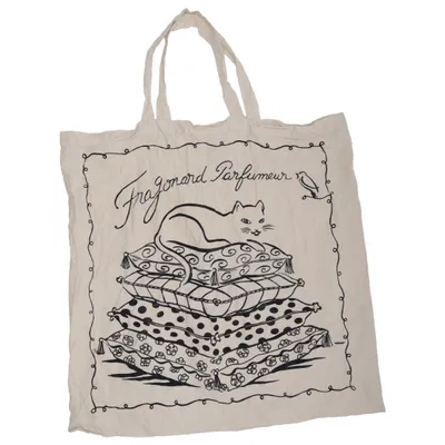 Stofpose (Beige, Sort) fra Fragonard Bomuld