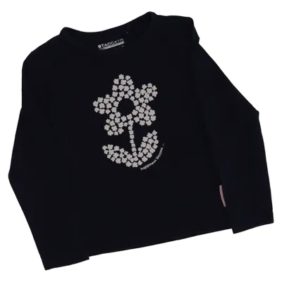 Langærmet t-shirt (Blå) fra Staccato Bomuld, Elastan