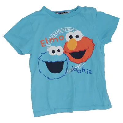 T-shirt (Blue, Multicolored) from Sesame Street Cotton
