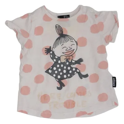 T-shirt (Blanc, Rose) de Moomin by Lindex Coton