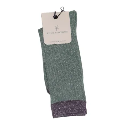 Socks (Green, Purple) from Four ti Four Cotton, Elastane, Metallic fiber, Polyamide