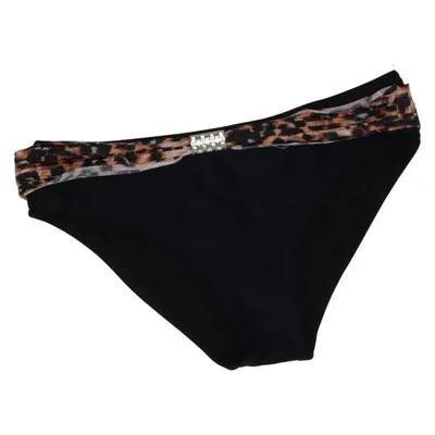 Bikini bottom (Black, Brown) from Extre Elastane, Polyamide