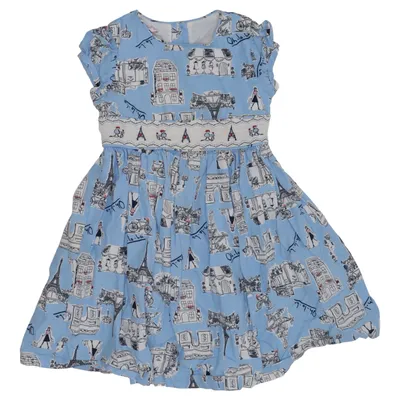 Robe (Bleu, Blanc) de Angel Inspiration Coton, Polyester