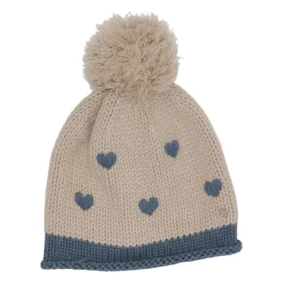 Bonnet à pompon (Beige, Bleu) de Chillouts Acrylique