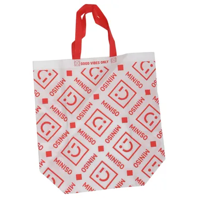 Stofpose (Hvid, Rød) fra Miniso