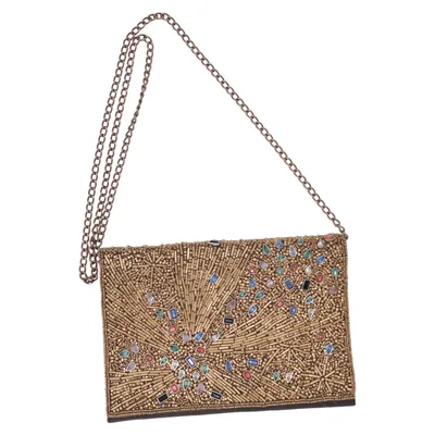 Abendtasche (Gold, Mehrfarbig) von Cuplé